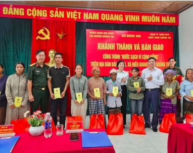 MB Quảng Trị bàn giao công trình “Nước sạch vì cộng đồng” tại Bản Chùa