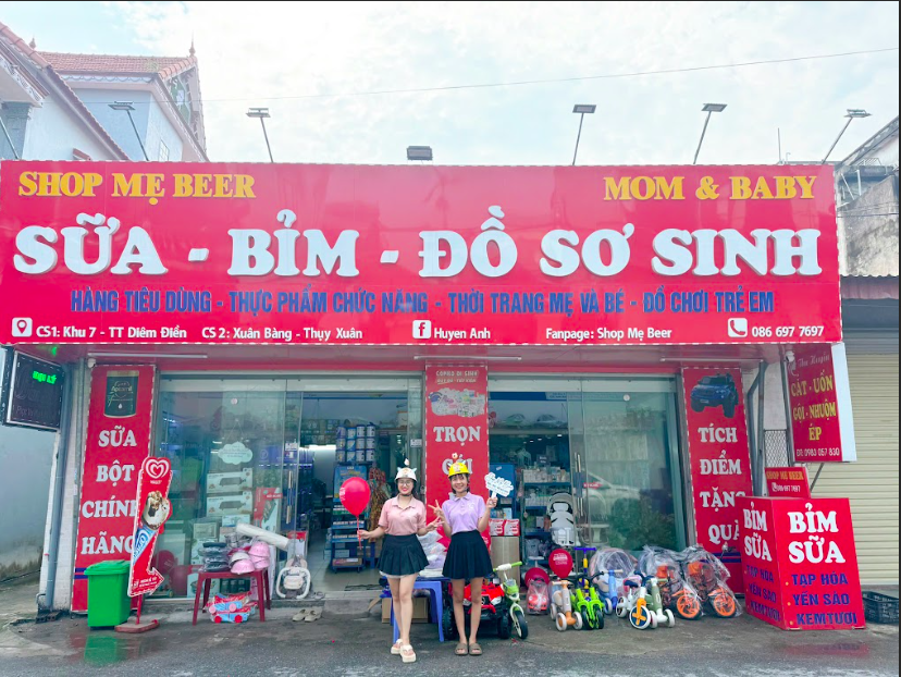 Shop Mẹ Beer - Điểm mua sắm tin cậy cho mẹ và bé tại khu vực Thái Bình 