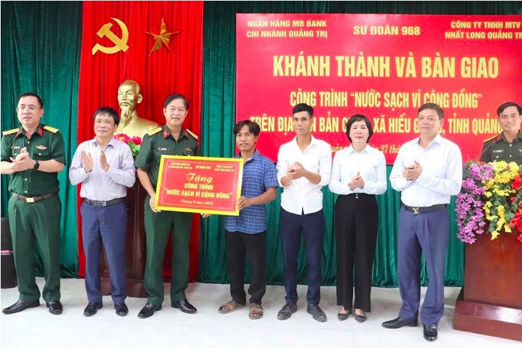 MB Quảng Trị bàn giao công trình “Nước sạch vì cộng đồng” tại Bản Chùa